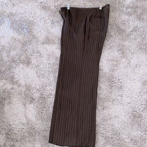 Ann Taylor Brown pin striped dress slacks